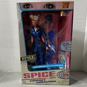 Baby Spice Concert Collection Doll Spice Girl Emma Wearing Blue Outfit In Box